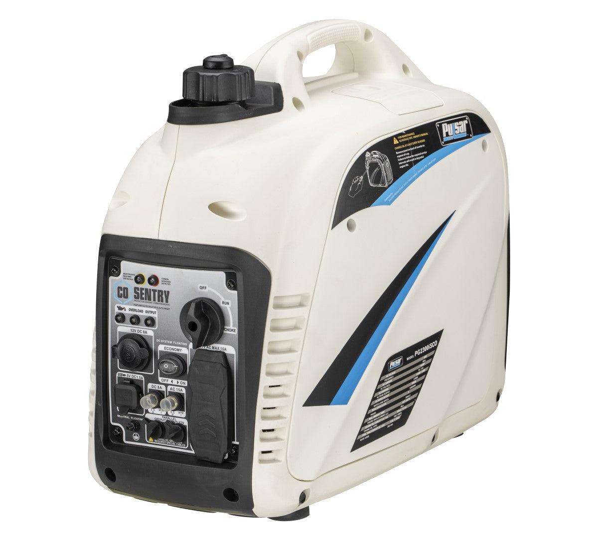 Pulsar G2319N 2300W Portable Inverter Generator with CO Shutoff, USB Port & Parallel Capability