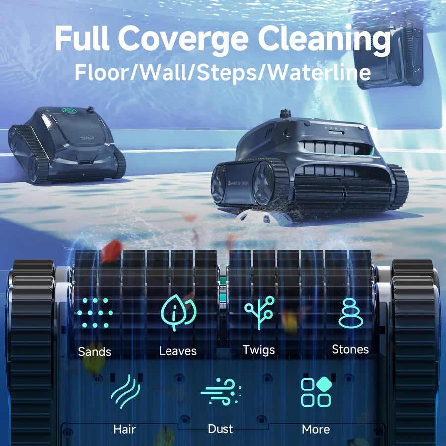WYBOT S2 High-end Cordless Robotic Pool Cleaner-3