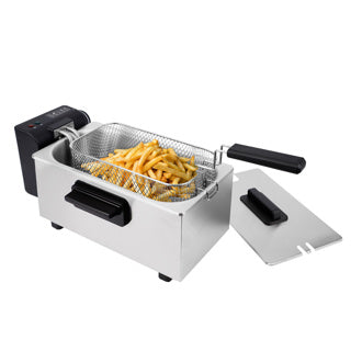 Daily home deep fryer 3l stainless steel black