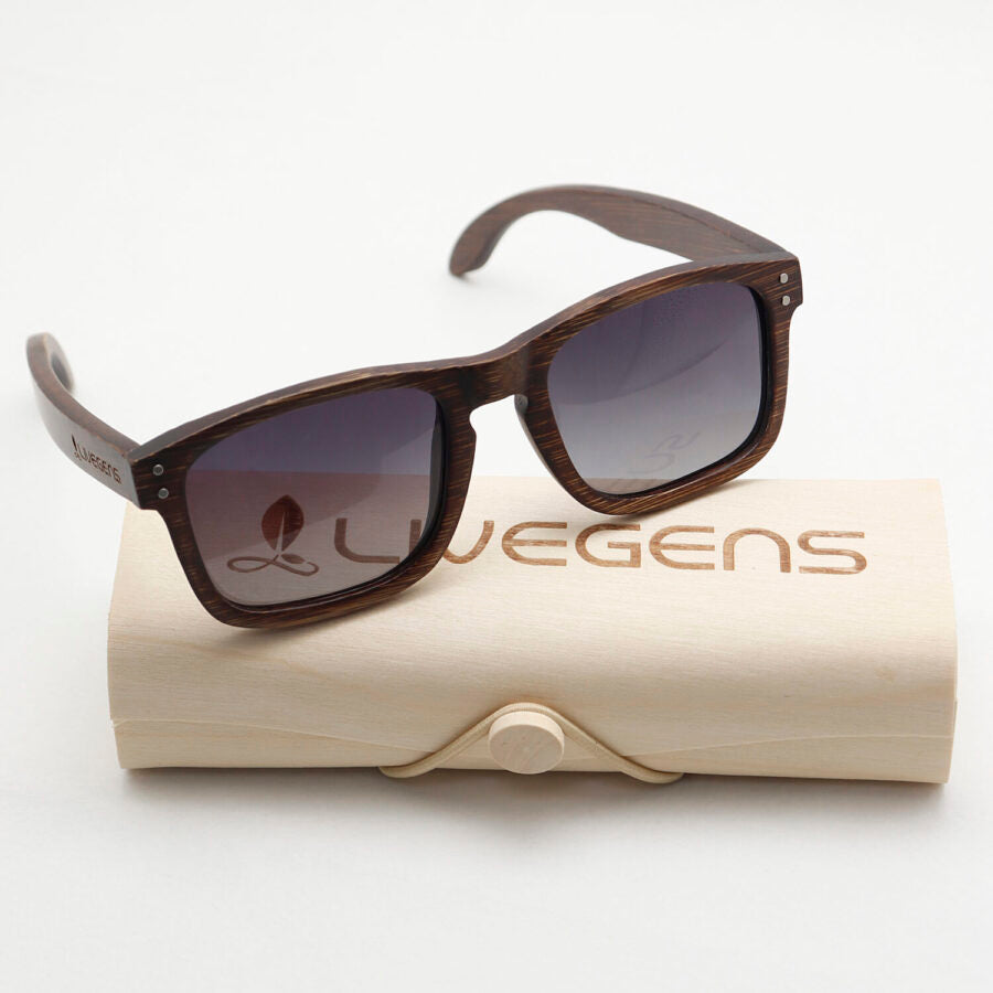 gafas de sol de bambu