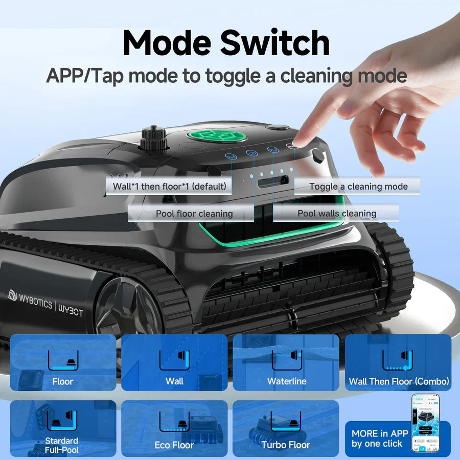 WYBOT S2 High-end Cordless Robotic Pool Cleaner-1