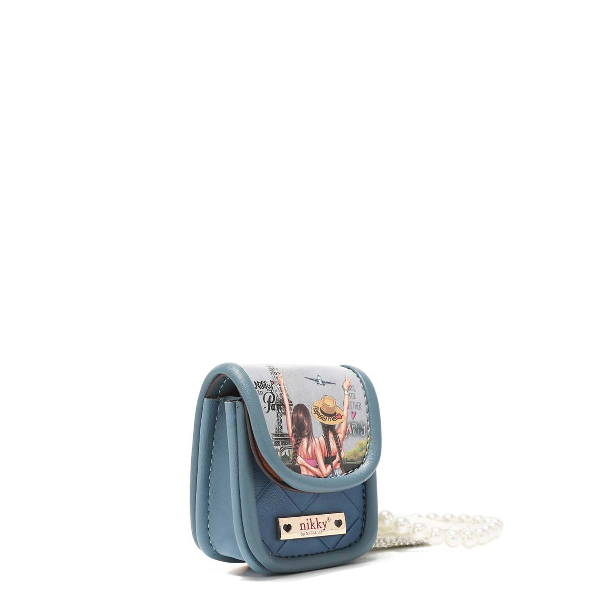 LLAVERO CON PORTA AUDIFONOS Y PULSERA DE PERLAS NIKKY-1