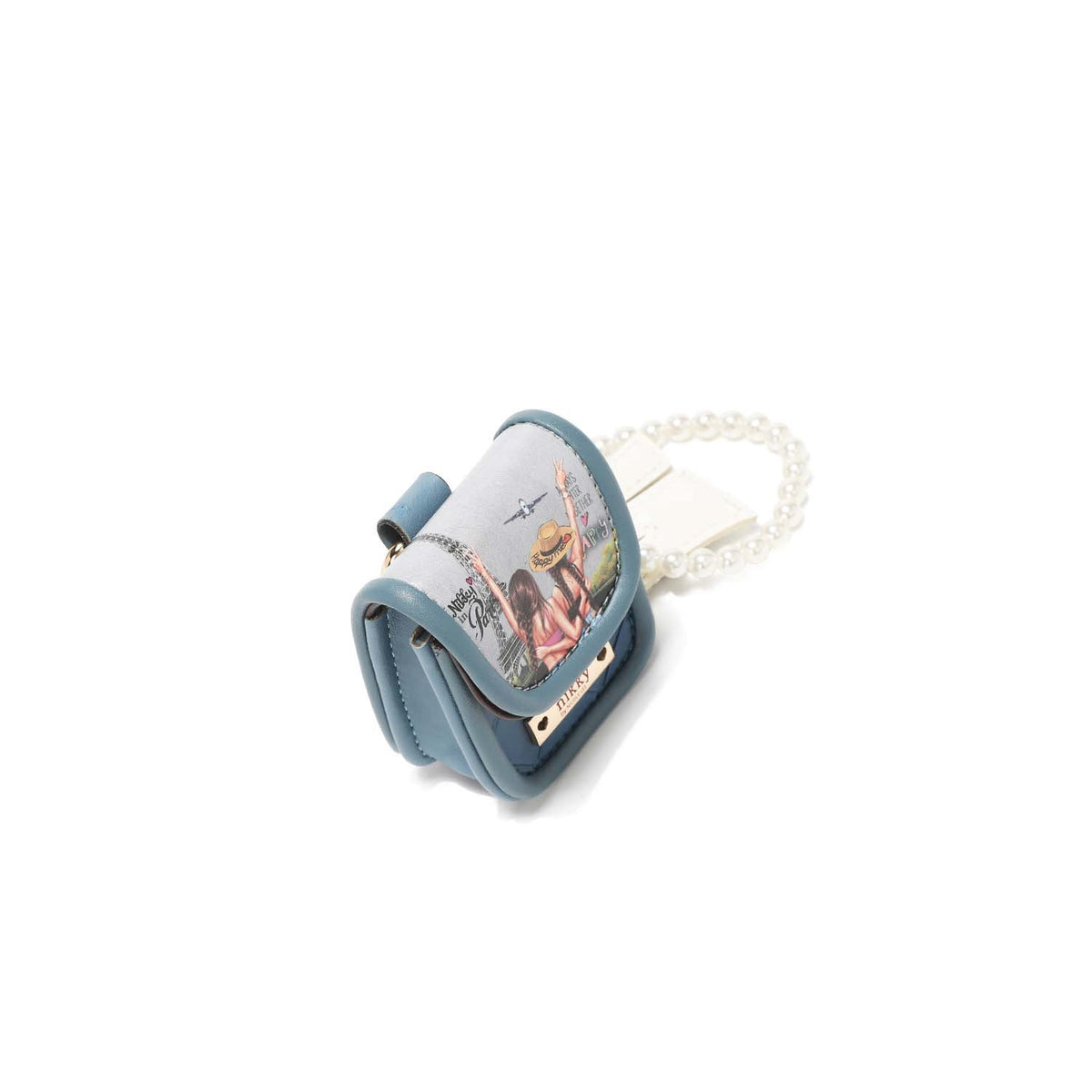 LLAVERO CON PORTA AUDIFONOS Y PULSERA DE PERLAS NIKKY-2