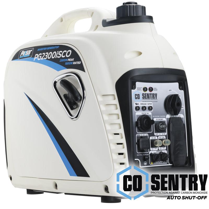 Pulsar G2319N 2300W Portable Inverter Generator with CO Shutoff, USB Port & Parallel Capability