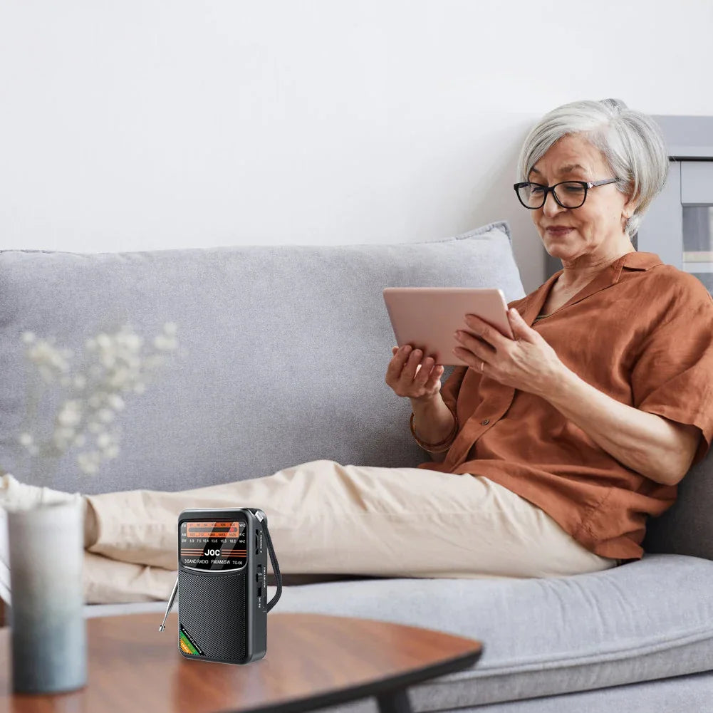 Portable Radio with HD Display Black