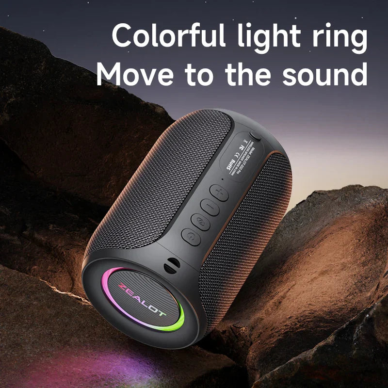 Bluetooth Speaker with Waterproof (Black)-3