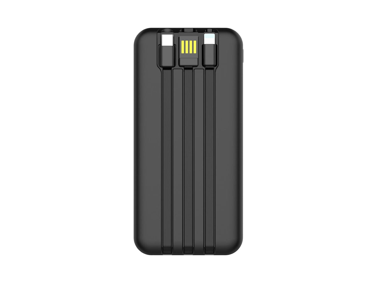 Techancy Power Bank 10000 Mah 22.5w  TF2782, Cabo De Carregamento Type-C+Lightning+ Usb 3in1, Ecrã Digital De Potência-2